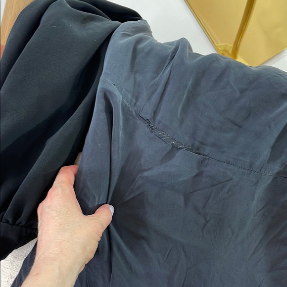 Christian Siriano, Black Front Ruffle Dress, Size 6 - Picture 10 of 14